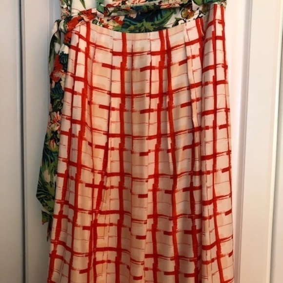 NWT Anthropologie Maeve County Fair Red Checked Skirt, Size 8 - Picture 3 of 9